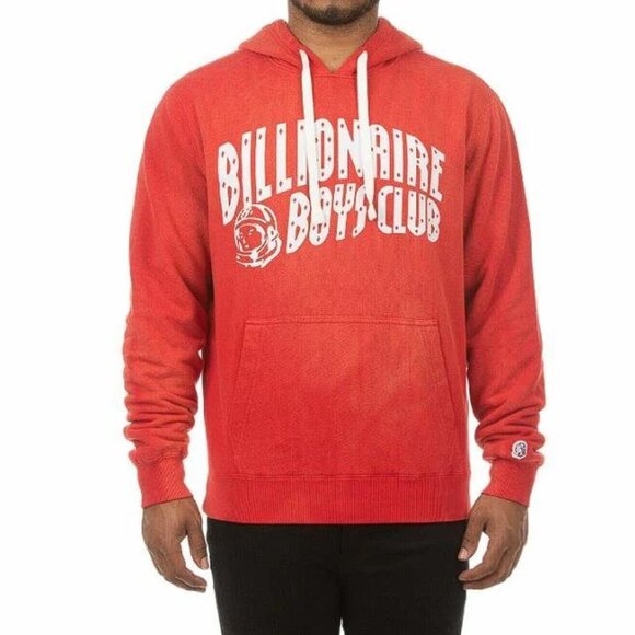 BILLIONAIRE BOYS CLUB Men's Vintage Arch Hoodie Size M In Lollipop Red - Picture 1 of 9